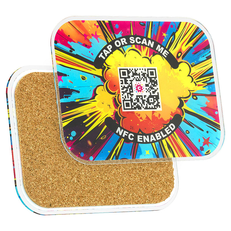 Recycled Acrylic NFC Coaster Medium